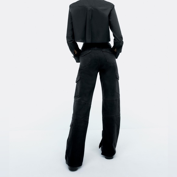 Zara Pants & Jumpsuits Zara Black Cargo Pants Poshmark